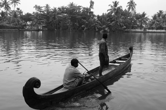 Kerala backwaters canoe