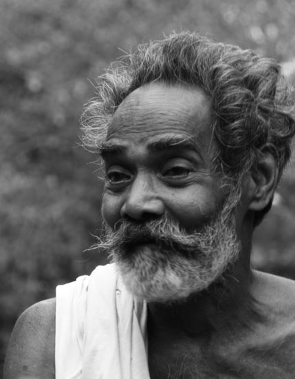 Local man in Kerala backwaters