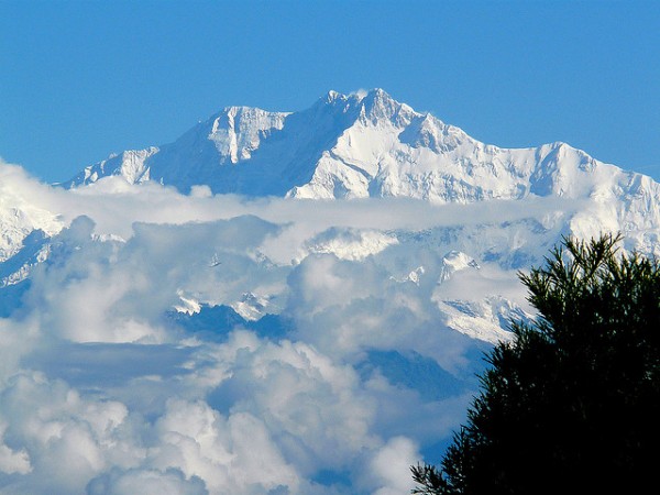 Kanchanjanga peak of the Himalayas from Darjeeling